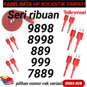 Kabel Data Premium Nomor cantik simpati 9898 8998 889 999 7889