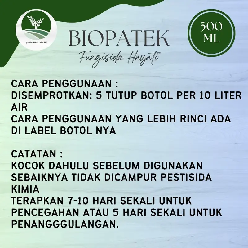 COD BIOPATEK 500 ML FUNGISIDA ATASI PENYAKIT BUSUK BUAH CABE PALING AMPUH - OBAT SEMPROT PEMBASMI PENYAKIT BUSUK BUAH CABE RAWIT PALING BAGUS 4