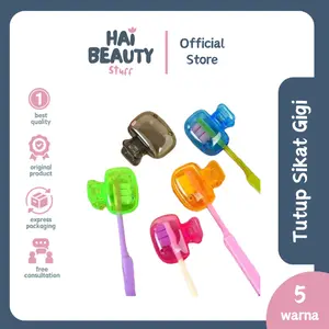 Tutup Sikat Gigi Portable - Penutup Kepala Sikat Gigi Model Jepitan - Toothbrush Cover - Tools by Hai Beauty Stuff