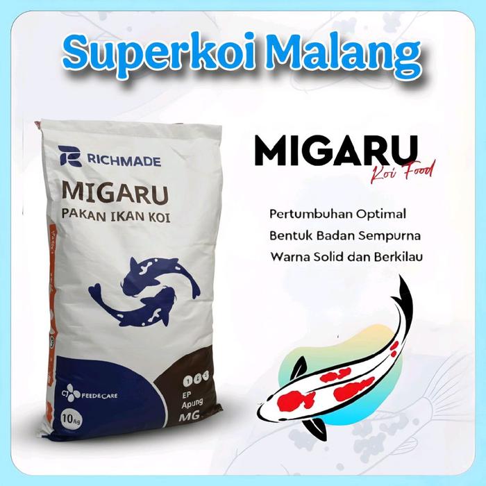 Gambar Migaru Pakan Koi Colour Growth Warna Grow Color Pelet Ikan dari SUPERKOI MALANG Kota Malang Tokopedia
