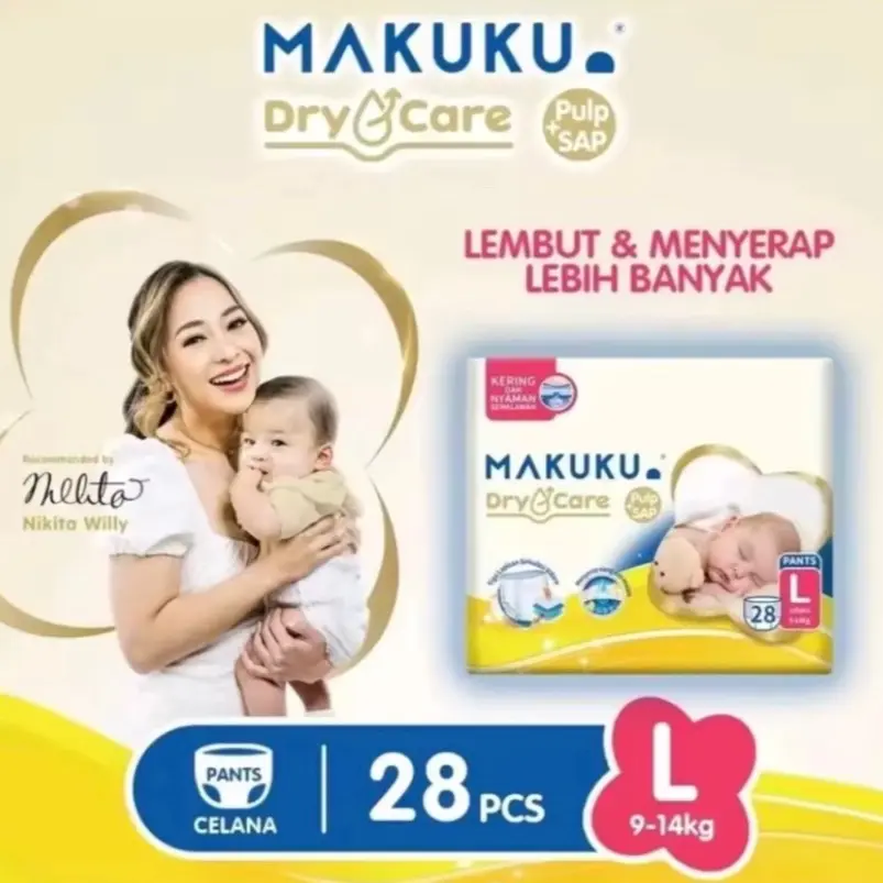 MAKUKU DRY CARE DIAPERS PANTS L28