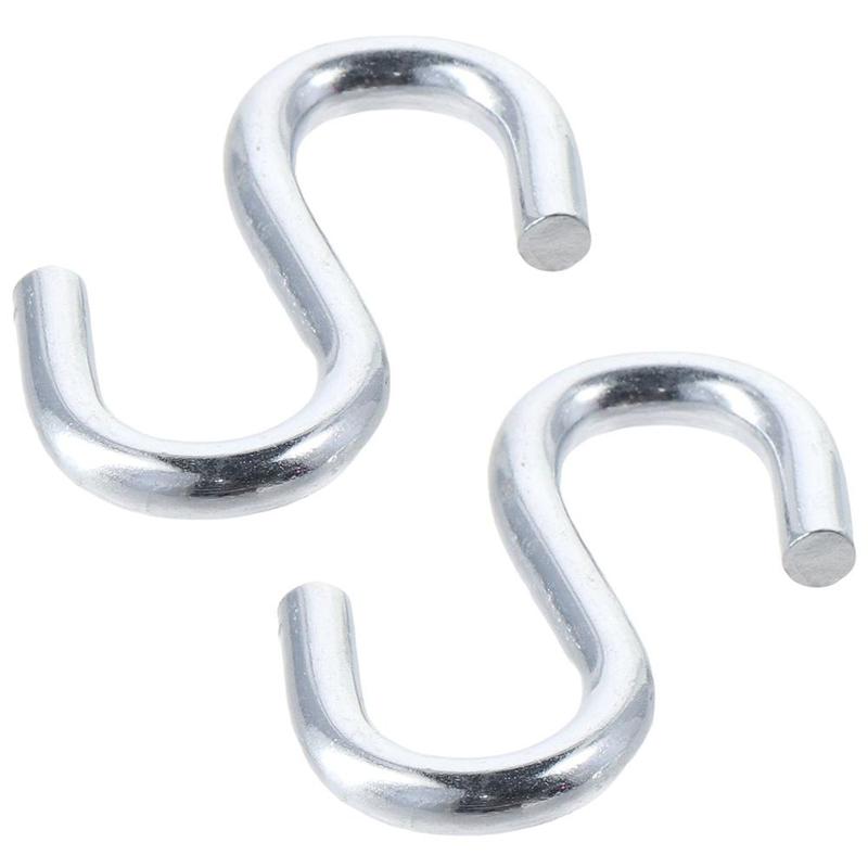 2 cái Chịu lực Sắt mạ kẽm Móc Chữ S nặng 70mm/2,75in Khả năng chịu lực: 300 Móc…