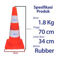 Gambar Safety Traffic Cone Kerucut Lalu Lintas Tonata 1.8 Kg - Putih / Traffic Cone 70cm / Kerucut Pembatas Jalan Warna Putih / Safety Cone Pembatas Area Parkir dan Jalan Raya / Perlengkapan Safety Lalu Lintas Pembatas Kendaraan Jalan Umum dari Tonata Indonesia Kab. Tangerang 2 Tokopedia