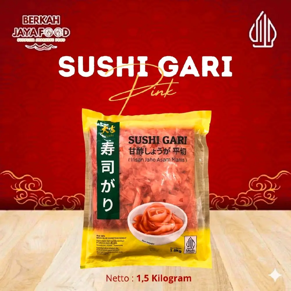Acar Jahe jepang 1,5kg Gari pink