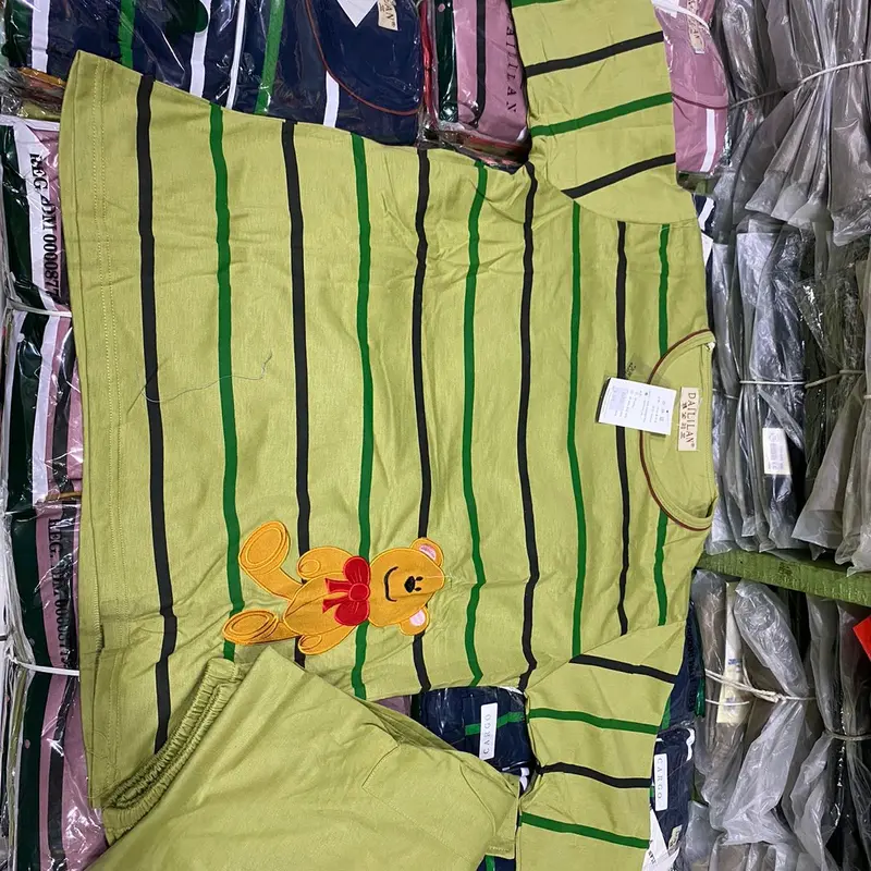 cp delilan standar  baju tidur wanita pendek tangan panjang kaki piyama tidur wanita Setelan 4
