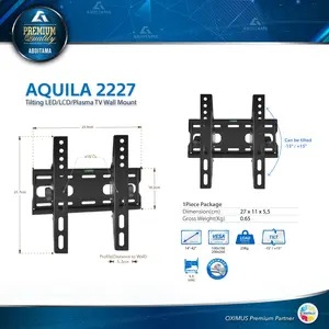 BRACKET TV Tilt LCD LED TV 14" - 42" OXIMUS AQUILA 2227