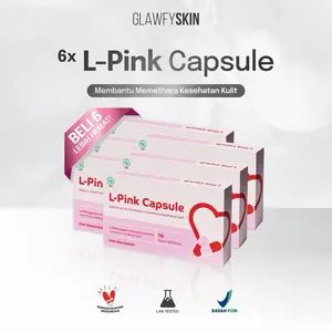 [ 6 BOX ] L-Pink Capsule Glawfyskin | Capsule Kesehatan Kulit | Membantu memelihara kesehatan kulit | BPOM