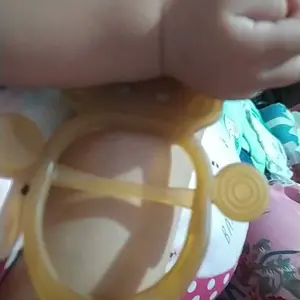 Mainan Gigitan Teether Bayi Bahan Silikon gigitan Gelang Bayi
