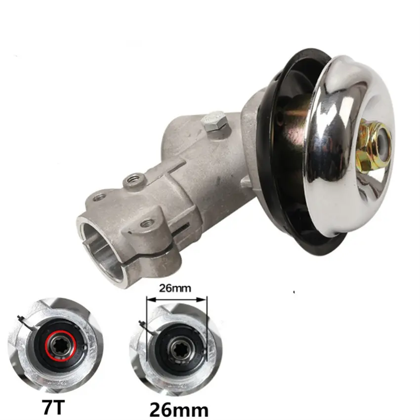 26mm/28mm Trimmer Gearbox Gearhead Brushcutter Grass Trimmer Replace Gear Head Lawn Mower Parts Gardening Tool 7 9 Teeth