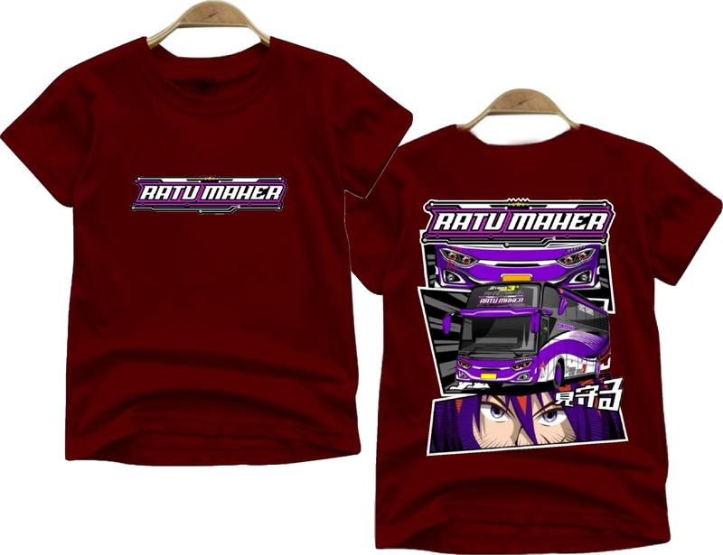 Kaos anak laki laki gambar bus ratu maher baju kaos anak murah usia 2-10 tahun bahan katun 3