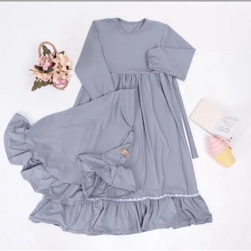 Product Introduction of Gamis anak perempuan terbaru 2025 '  set hijab' Crinkle airflow  Baju Muslim  Panjang Cantik 6