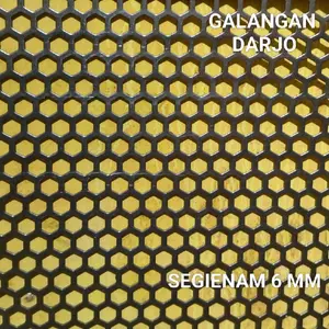 87×37 cm, 33×67 cm, 25×67 cm, Ram grill motif segienam 6 mm , tebal 0,8 mm , ukuran request