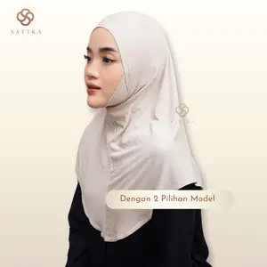 Jilbab Bergo Sport Airflow Sattka / Sport Hijab / Daily Hijab / Hijab Jeblus Instan / Anti Ribet Anti Bau Adem Ringan