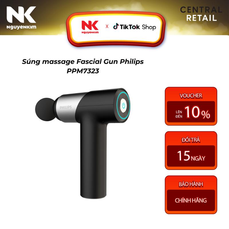 Máy massage Fascial Gun Philips PPM7323 - Sạc USB - TypeC