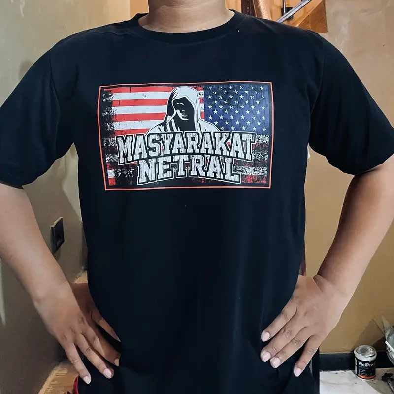 Tshirt Kaos Masyarakat Netral FREE STIKER 1