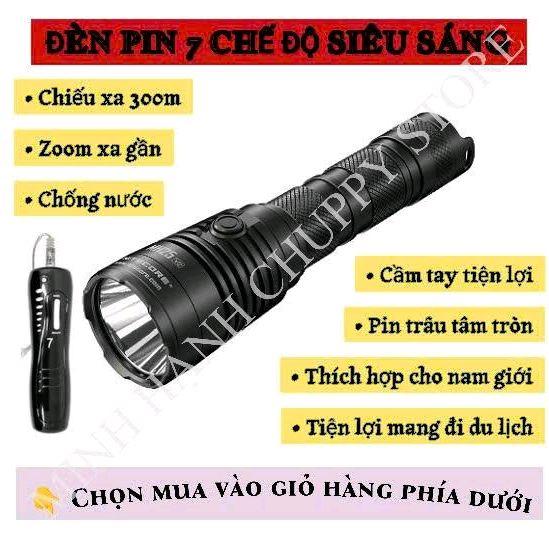 Đèn Pin 7 Chế Độ Cầm Tay Siêu Sáng