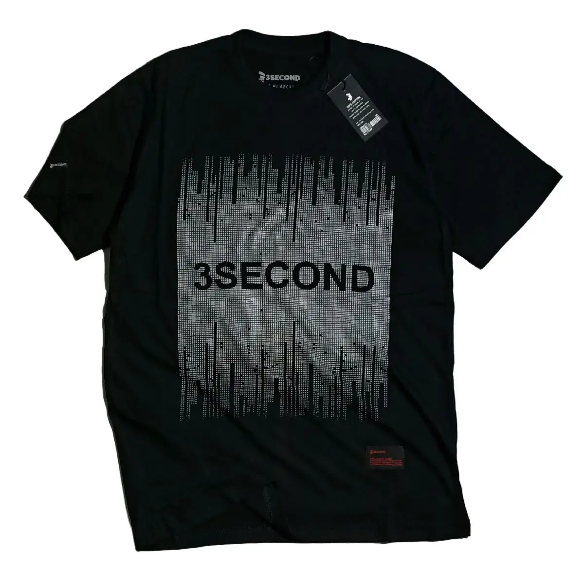 Kaos Distro Pria P046 Hitam Lengan Pendek Katun Free Stiker Santai Hitam Combed Sablon Simple High Panjang Digital Nyaman
