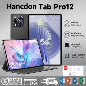 Bisa COD Tab Pro12 Tablet PC Baru Android 15 murah11.6inch 16GB+1TB Wifi 4G/5G Dual SlM smart Tablets 1024GB Untuk Anak Belajar hp tablet gaming tab BluetoothLayar