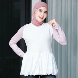 Mybamus Fhia Balloon Top Blouse Balon Korean Style Atasan Wanita Lengan Panjang