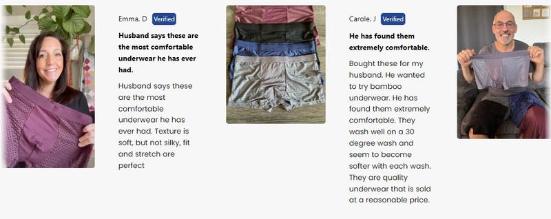 Product Introduction of [4Pairs/Pack] PREMIUM BAMBOO FIBER BOXER SHORTS Men's Underwear 26