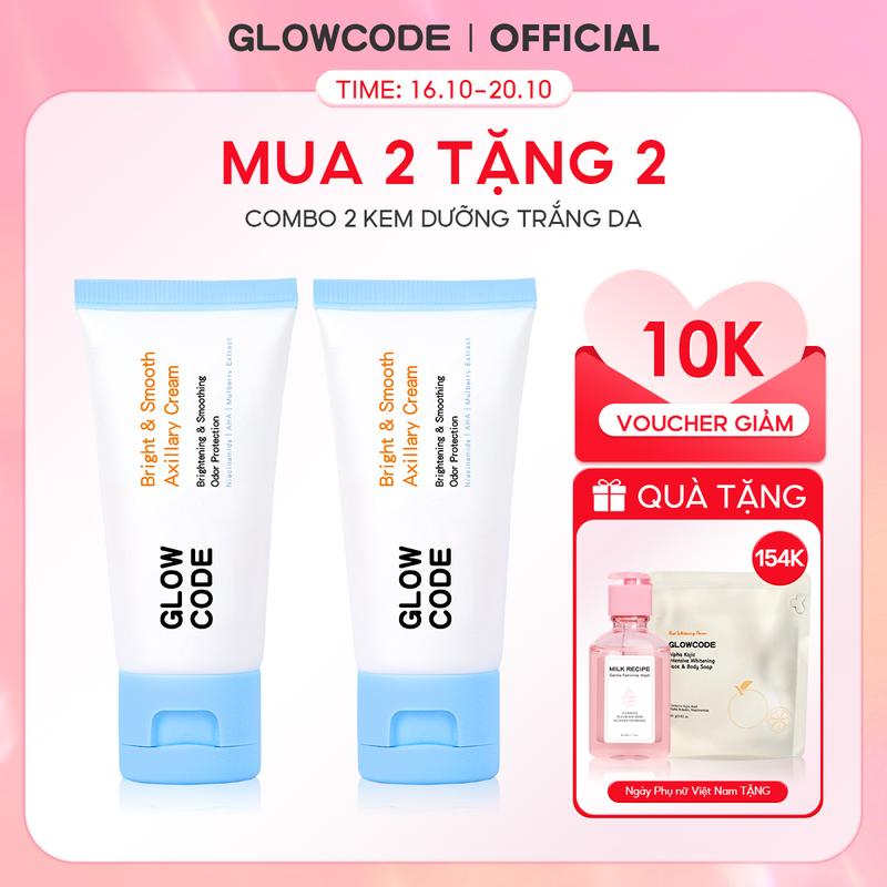 Kem body trắng da Glowcode dưỡng trắng nách giảm thâm nách khuỷu tay Đầu gối dưỡng ẩm với niacinamide kem dưỡng trắng