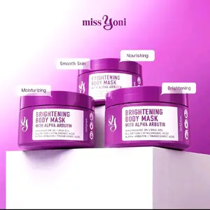YONISKINCARE - READY STOCK HEMAT 3 NEW BRIGHTENNING BODY MASK WITH ALPHA ARBUTIN 250g BPOM
