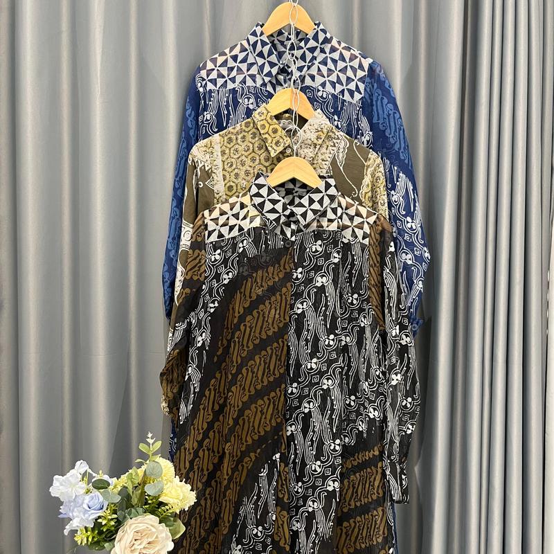 Cardigan batik Modern Style Fit moscrap material 1