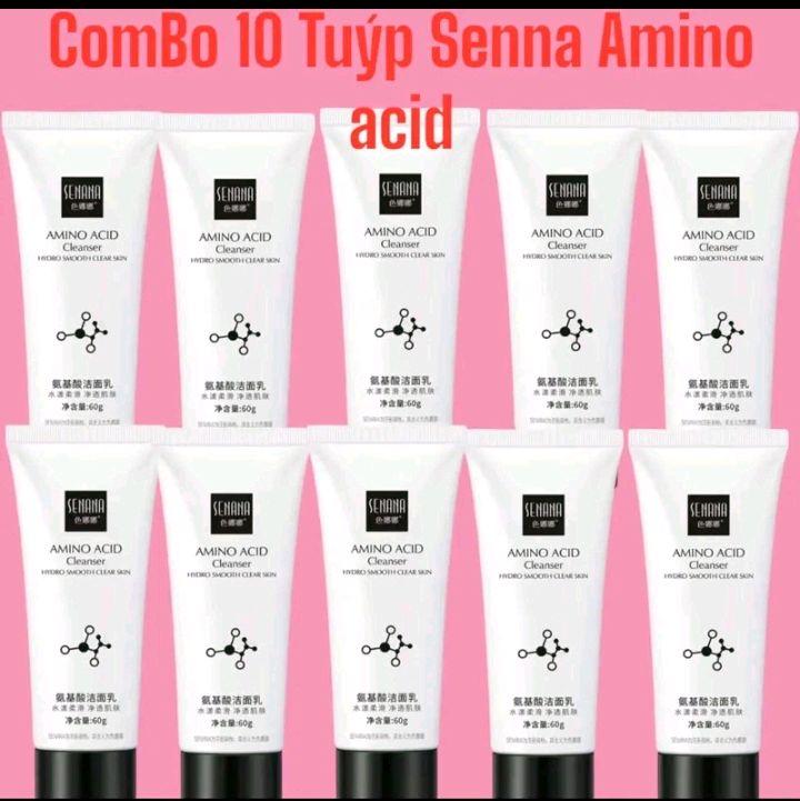 Combo 10 Tuýp- Sữa Rửa Mặt Làm Trắng Da Amino Acid SENANA 60g Giúp Làm Sạch Sâu Và Thu Nhỏ Lỗ Chân Lông Cho Bạn Làn Da Mịn Màng