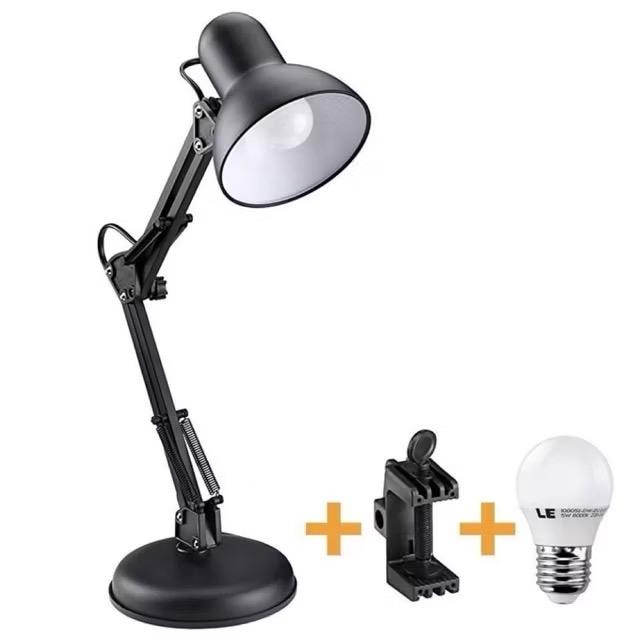 Pixar Đèn Học Để Bàn Cao Cấp Tặng Kèm Kẹp Bàn Đế & Bóng Đèn Chống Cận Thị Thiết Kế Đặc Biệt Cho Học Tập Tiện Lợi An Toàn ( đèn 1 màu )