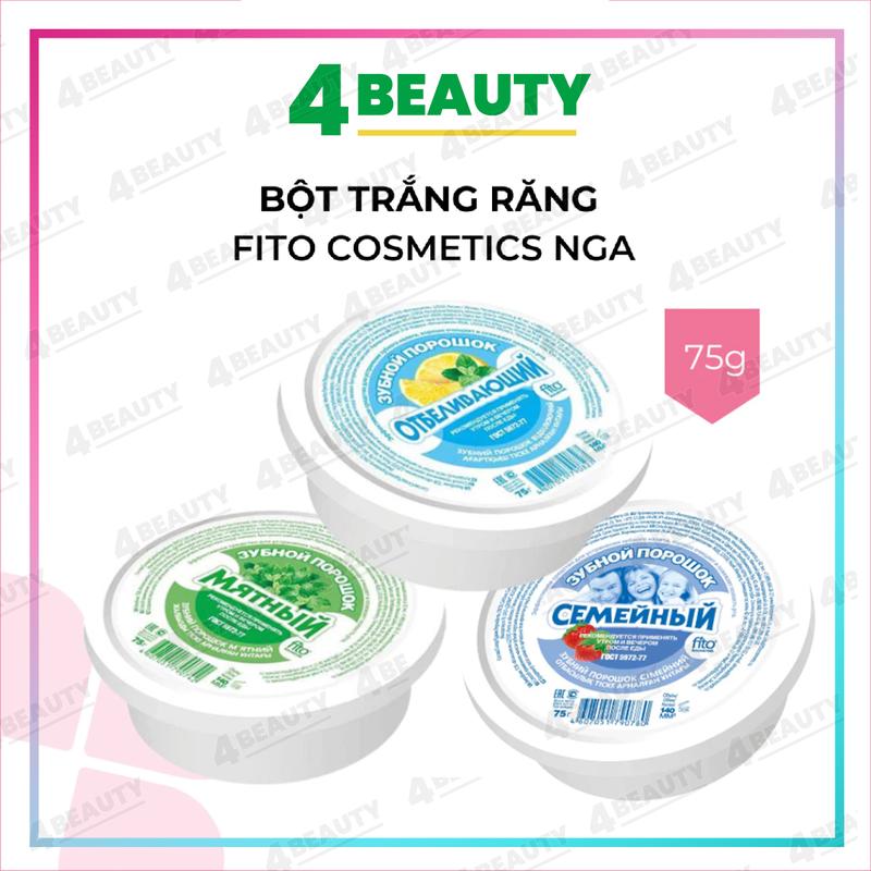 Bột Trắng Răng Fito Nga 75g Giúp Thơm Miệng Bạc Hà The Mát Và Trắng Răng