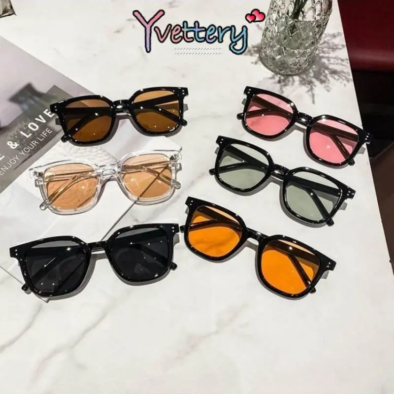 COD❤️ Kacamata Candy Color Pria/Wanita Sunglasses Fashion Korea Kacamata Hitam Kacamata Hitam Pria Wanita Gaya Trendy Korean Fashion-yy