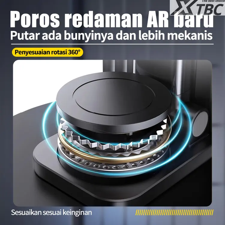 XTBC Dudukan Ponsel Berputar 360° Dudukan Ponsel Tablet Ipad Multifungsi, Dudukan Universal Lipat Portabel, Dudukan Penyangga Aksesoris Handphone Holder Meja Smartphone Telepon Hape 6