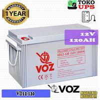 Gambar VOZ VD12-120 12V 120AH VRLA Deep Cycle Battery | Baterai 12V 120AH - Unit dari TokoUPS Kota Administrasi Jakarta Pusat 2 Tokopedia