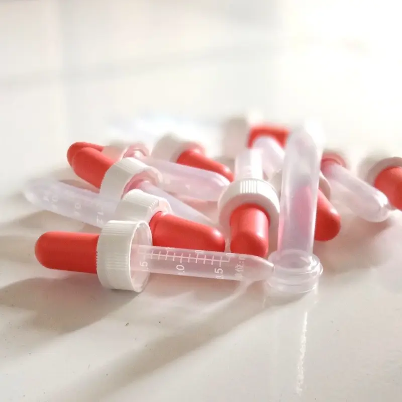 Pipet Tetes Obat + Tutup Alat Bantu Minum Obat Bayi Anak Drop Tetes Ukuran Sirup Tetes Obat