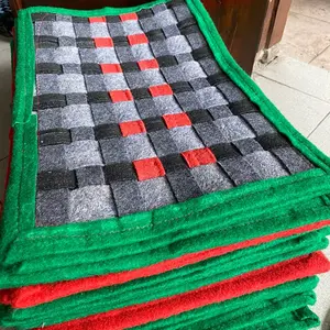 [6 PCS] Keset Kaki Motif Catur / Keset Lantai / Keset Tanah Bersih Kasar