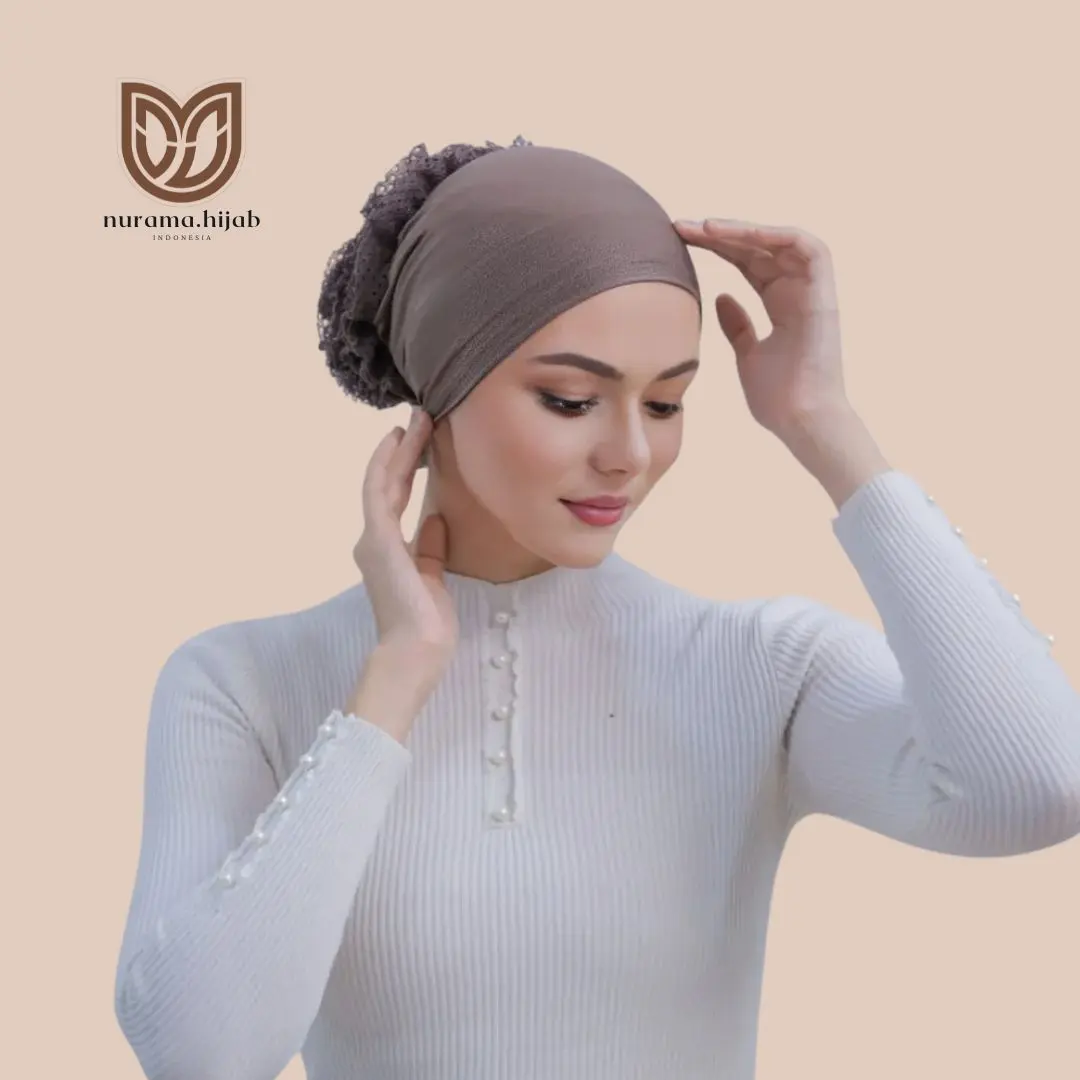 Nurama-Hijab Ciput Turki Instan Berukat Besar Dalaman Jilbab Kerudung Daleman Hijab