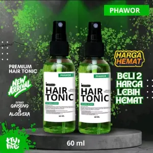 Mahkota - Hair Tonic by Phawor vitamin red ginseng aloevera penumbuh dan pelurus rambut pria dan wanita 60 ml mode tempur