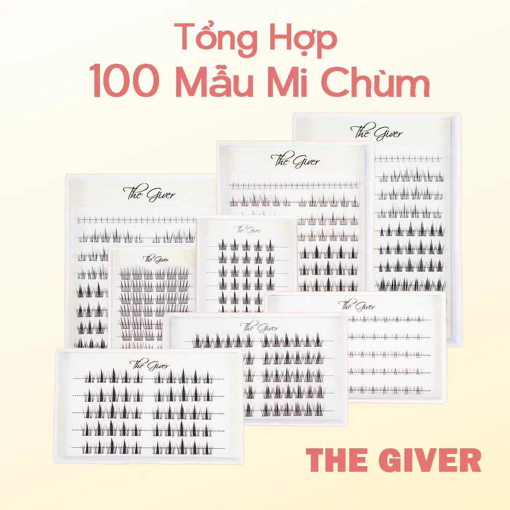 [Live] Mi giả Mi cụm mi chùm The Giver gân mỏng không cộm tự nhiên