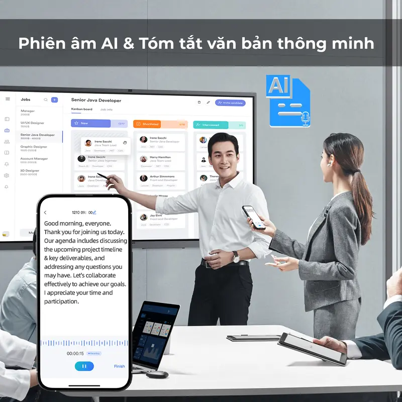 [GOOJODOQ] Tai nghe phiên dịch AI, Tai nghe Bluetooth không dây, Bluetooth 5.3, Khử tiếng ồn môi trường, Loa 13,2mm, Pin 250mAh, Điều khiển cảm ứng, Thời lượng pin dài 6