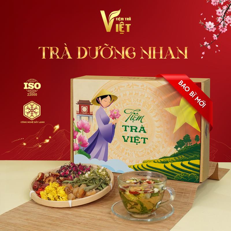  Trà Dưỡng Nhan 7 Vị - Sáng da đẹp dáng cân bằng nội tiết tố - Tiệm Trà Việt - 40 gói 