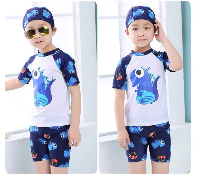 Bộ Bơi Kèm Mũ Cho Bé Trai và Bé Gái Từ 10kg 4