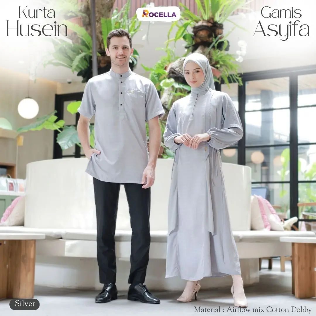 NEW LAUNCHING COUPLE SESSION EID MUBARAK 2024 Gamis Asyifa dan Kurta Husein