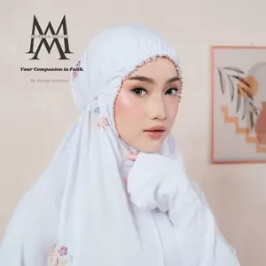 Annisa Mukena Terusan Dewasa Bahan Rayon Premium Bordir Azalea Series Super Adem Dan Lembut Nyaman Mukena Rayon Bordir