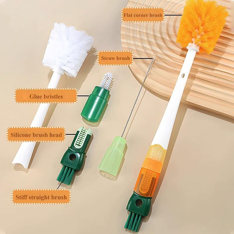 Cọ rửa cốc đa năng 5 trong 1 có thể tháo rời làm sạch bình nước tay cầm dài…