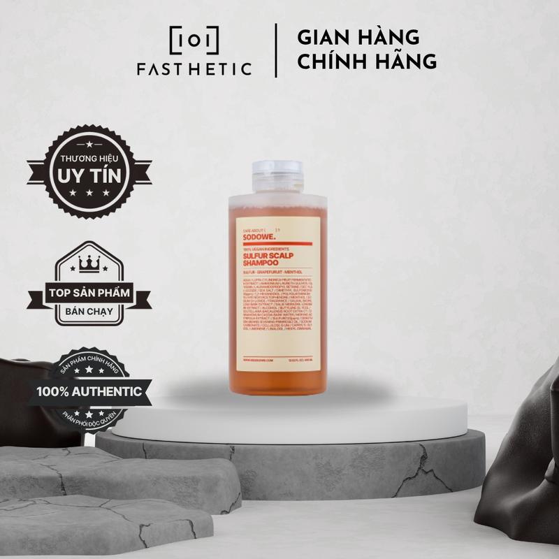  SODOWE Oil Pulling Sulfur Scalp Shampoo 400ml - Hỗ trợ mụn nấm gàu hiệu quả cải thiện sức khỏe da đầu nuôi dưỡng chân tóc tóc chắc khỏe bóng mượt - SDW-SHAMP-00 