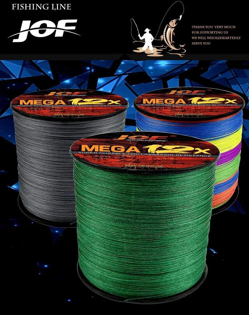 Product Introduction of JOF-Dây Câu PE Bện, 12 Sợi, Mật Độ Cao, Siêu Mài Mòn, Mịn, Dây Nướng, Dụng Cụ Câu Cá, 100M, 300M, 500M 14