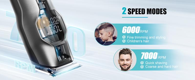 Product Introduction of Kensen Men Rechargeable 4 in 1 Hair Trimmer Clipper Razor Nose Beard Shaver Machine 10