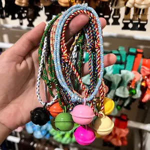 Kalung Kucing Lonceng Tali Polos Simple Daily Wear by Miaw Miaw