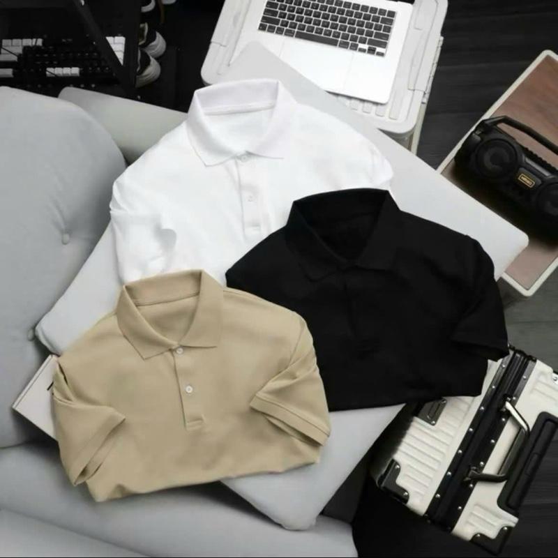  COMBO 3 ÁO POLO TRƠN VẢI THUN CÁ SẤU POLY 