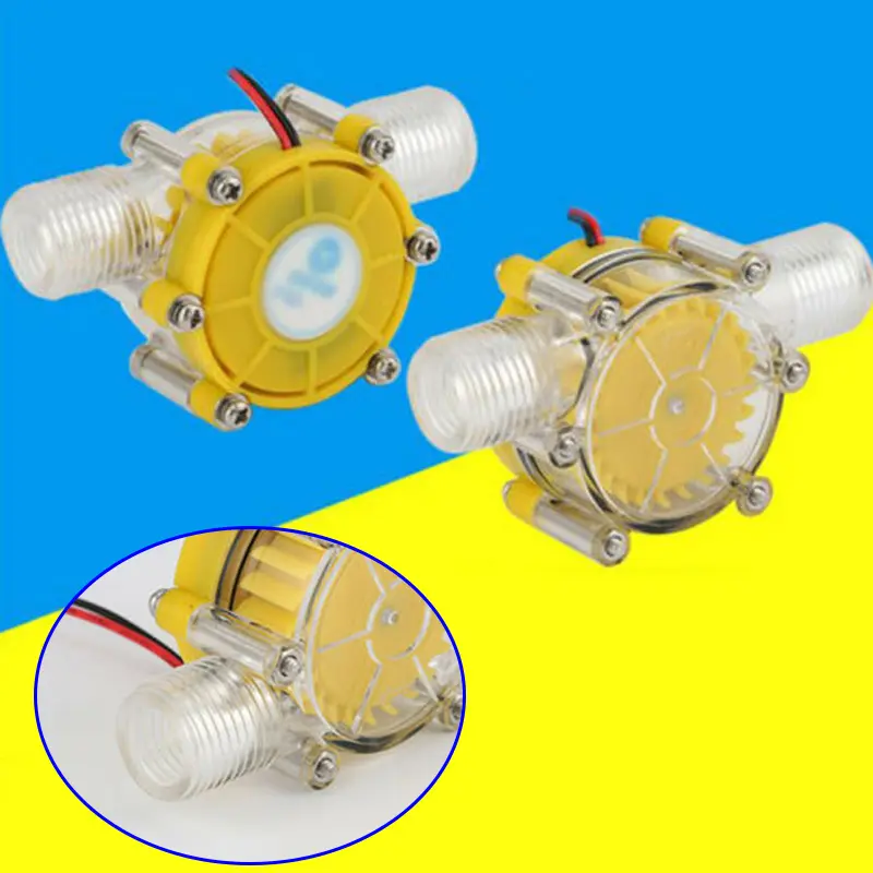 Máy phát điện, 8,8 * 5,8 * 3,9cm, 12V, với lưu lượng nước, được cung cấp bởi năng lượng mặt trời, phụ kiện 1